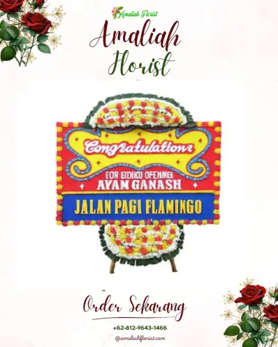 Bunga Papan Congratulation di Perancak